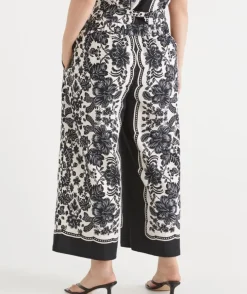 Noir Bloom Culotte Pant