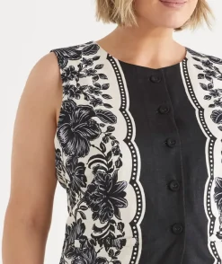 Noir Bloom Longline Vest