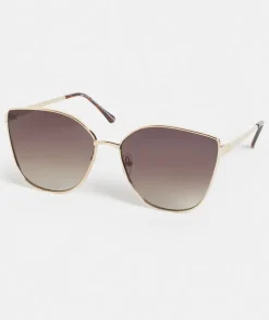 Odesa Gold Oversized Sunglasses