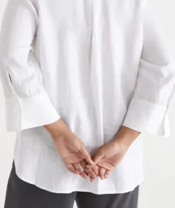 Open Neck Button Up Shirt