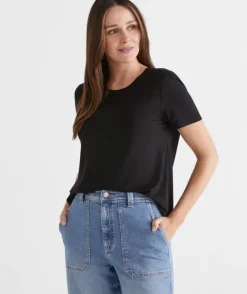 Pleat Back Tee