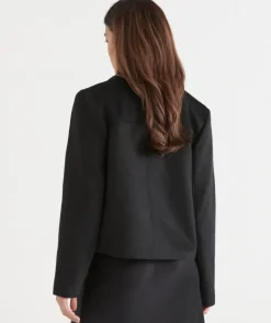 Pocket Detail Zip Front Jacket