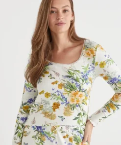 Pointelle Floral Field Pyjama Set