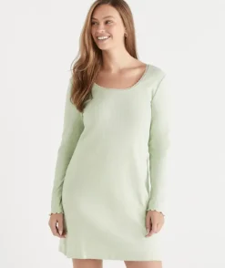 Pointelle Long Sleeve Nightie