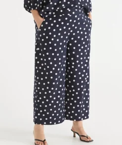 Polka Dot Flat Front Culotte