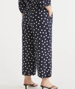 Polka Dot Flat Front Culotte