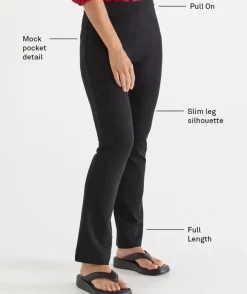 Ponte Tailored Pant - Black