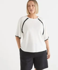 Raglan Trim Short Sleeve T-Shirt