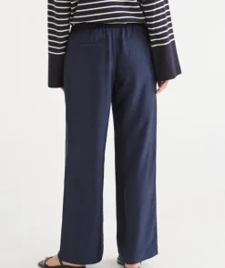 Relaxed Crinkle Wide Leg Pant