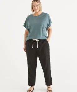 Relaxed Drawstring Tapered Pant