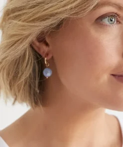 Resin Drop Earring - Blue