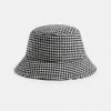 Reversible Check Print Bucket Hat