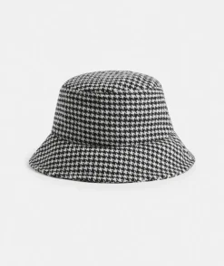 Reversible Check Print Bucket Hat