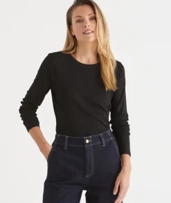 Rib Long Sleeve Tee