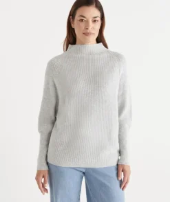 Ribbed Batwing Jumper
