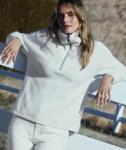 Ribbed Quarter Zip Jumper