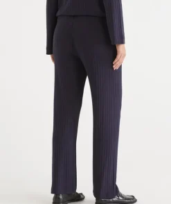 Ribbed Straight Leg Pant