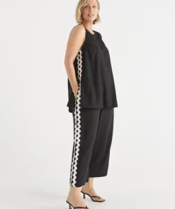 Ric Rac Detail Culotte Pant