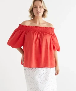 Short Sleeve Off The Shoulder Top