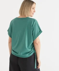 Short Sleeve Ruched Side Top