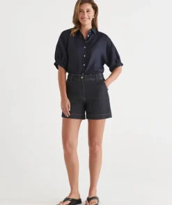 Slant Pocket Denim Short - Rinse Wash