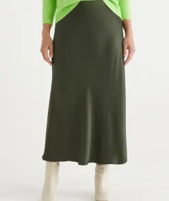 Slip Midi Skirt