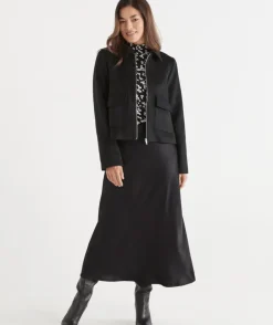 Slip Midi Skirt
