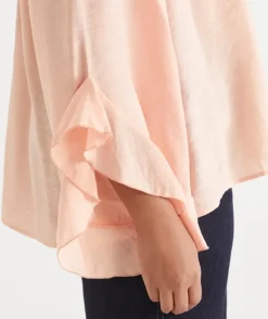 Soft Ruffle Long Sleeve Blouse