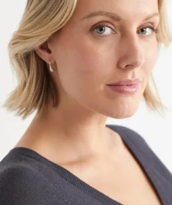 Sterling Silver Plated Teardrop Earring