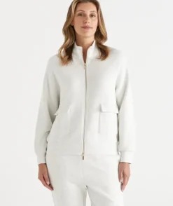 Stretch Jersey Zip Jacket