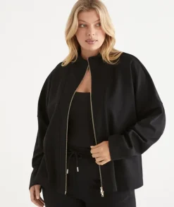 Stretch Jersey Zip Jacket