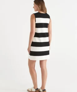 Stripe Knit Shift Dress