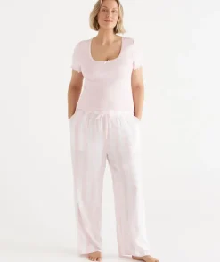 Stripe Pyjama Pant - Pink