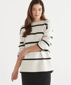 Stripe Rib Detail Jumper