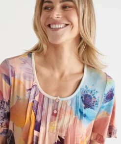 Sunkissed Floral Short Sleeve Nightie