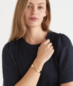 Swirl Bangle - Gold