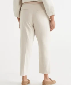Tailored Stretch Tapered Pant - Natural Marle