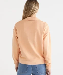 Terry Rugby Polo Jumper - Melon