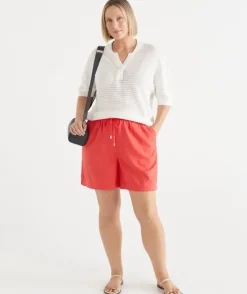 Tie Front Relaxed Short