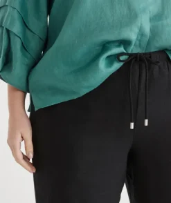 Tie Waist Wide Leg Pant