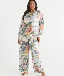 Tropical Paradise Brushed Pyjama Top