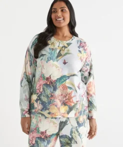 Tropical Paradise Brushed Pyjama Top