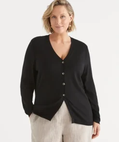 V Neck Knit Cardigan