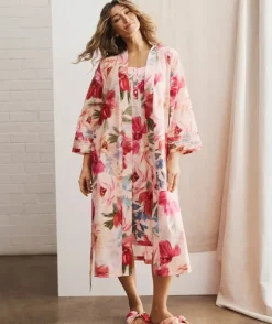 Vintage Floral Robe - Pink