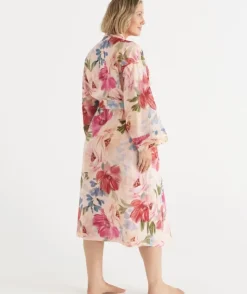 Vintage Floral Robe - Pink