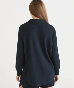 Waffle Long Sleeve Lounge Top