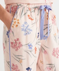 Winter Bloom Floral Pyjama Pant - Pink