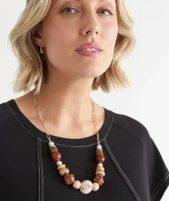 Wooden Pearl Necklace