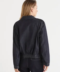 Zip Through Denim Jacket